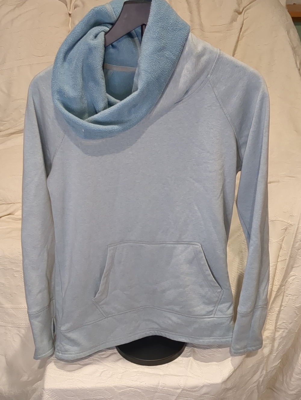 RBX Light Blue Fleece Cowl Neck Sweatshirt